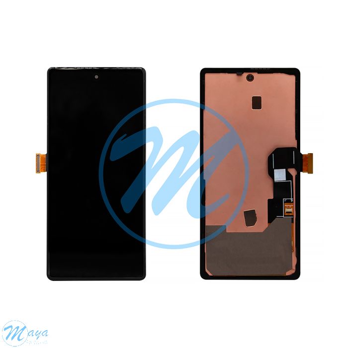 Google Pixel 6a OLED with Frame Replacement Part - Black