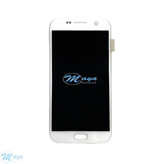 (Refurbished) Samsung S7 without Frame Replacement Part - White (NO LOGO)
