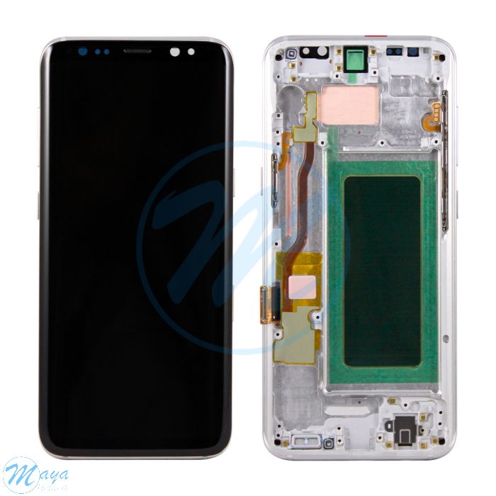 (Refurbished) Samsung S8 (with Frame) Replacement Part - Silver