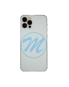 iPhone 12 Pro Back Housing with Small Parts - Silver (NO LOGO)