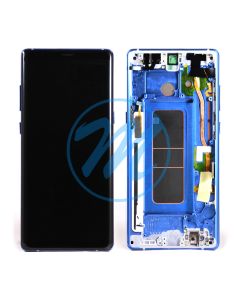 (Refurbished) Samsung Note 8 (with Frame) Replacement Part - Blue