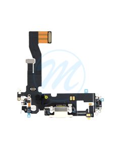 iPhone 12/12 Pro Charging Port with Flex Cable Replacement Part - White