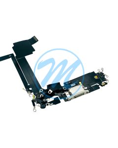 iPhone 15 Pro Max Charging Port with Flex Cable Replacement Part - White Titanium