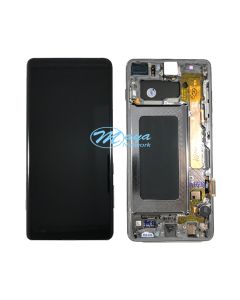 (Refurbished) Samsung S10 Plus (with Frame) Replacement Part - Prism Black