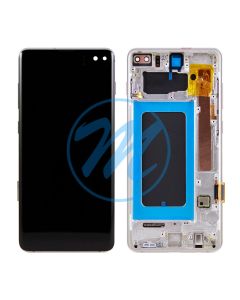 (TFT) Samsung S10 Plus (with Frame) Replacement Part -  Prism White