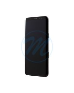 (Generic) Samsung S9 (with Frame) Replacement Part - Midnight Black